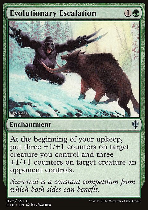 Evolutionary Escalation, Commander 2016 #22, Magic: The Gathering card