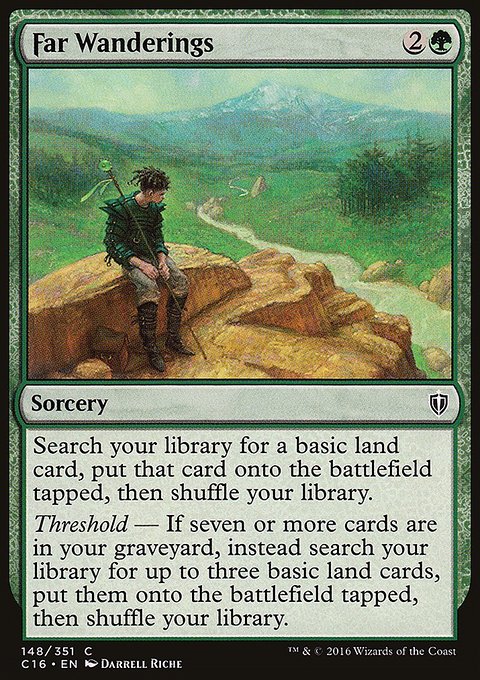 Far Wanderings, Commander 2016 #148, Magic: The Gathering card