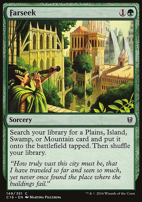 Farseek, Commander 2016 #149, Magic: The Gathering card