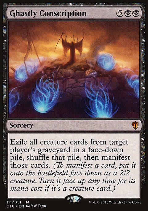 Ghastly Conscription, Commander 2016 #111, Magic: The Gathering card