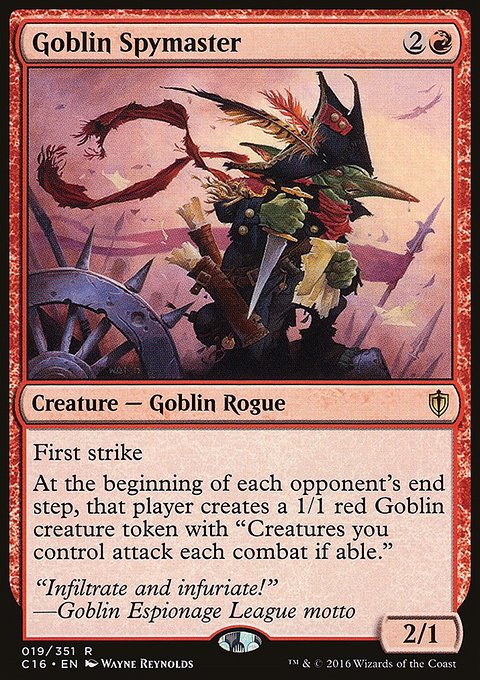 Goblin Spymaster, Commander 2016 #19, Magic: The Gathering card