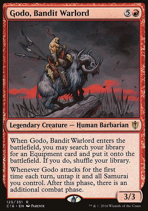 Godo, Bandit Warlord, Commander 2016 #125, Magic: The Gathering card