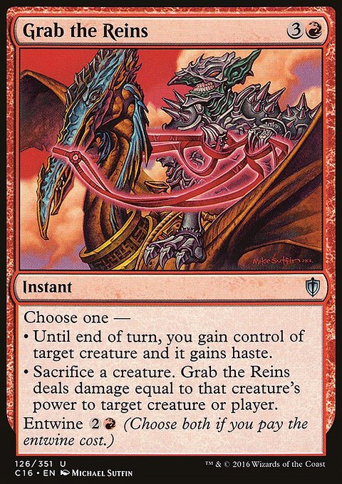 Grab the Reins, Commander 2016 #126, Magic: The Gathering card