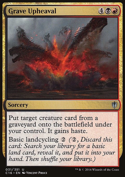 Grave Upheaval, Commander 2016 #31, Magic: The Gathering card