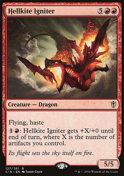 Hellkite Igniter, Commander 2016 #127, Magic: The Gathering card