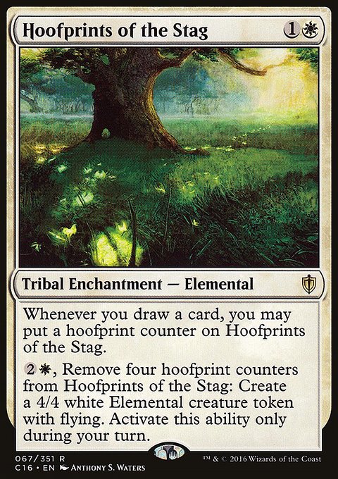 Hoofprints of the Stag, Commander 2016 #67, Magic: The Gathering card