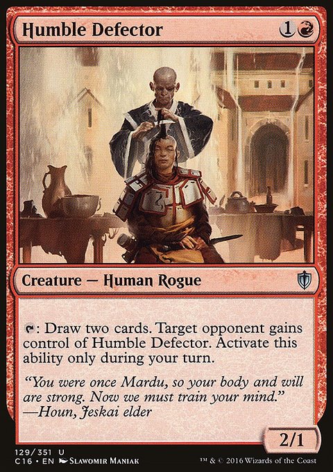 Humble Defector, Commander 2016 #129, Magic: The Gathering card