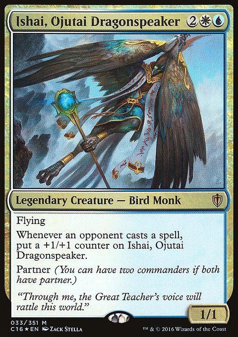 Ishai, Ojutai Dragonspeaker, Commander 2016 #33, Magic: The Gathering card