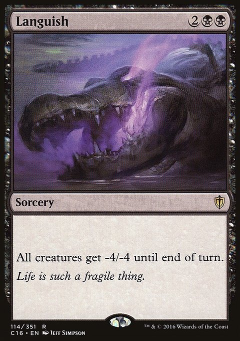 Languish, Commander 2016 #114, Magic: The Gathering card