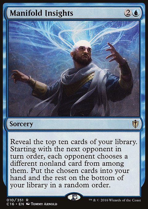 Manifold Insights, Commander 2016 #10, Magic: The Gathering card