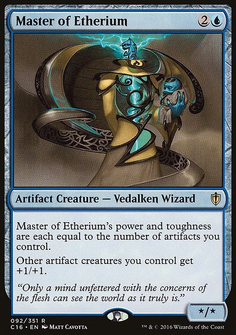Master of Etherium, Commander 2016 #92, Magic: The Gathering card