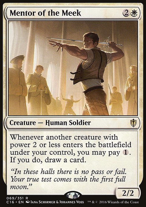 Mentor of the Meek, Commander 2016 #69, Magic: The Gathering card