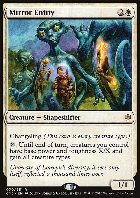 Mirror Entity, Commander 2016 #70, Magic: The Gathering card