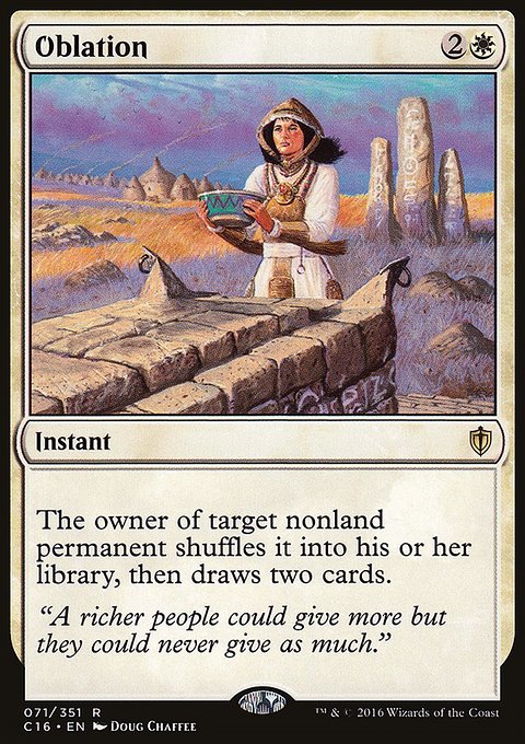 Oblation, Commander 2016 #71, Magic: The Gathering card
