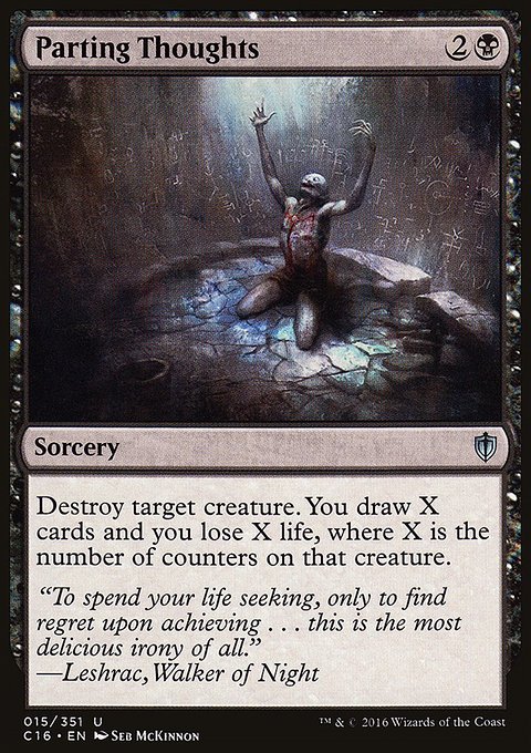 Parting Thoughts, Commander 2016 #15, Magic: The Gathering card