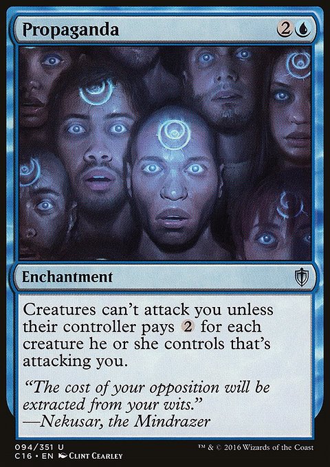 Propaganda, Commander 2016 #94, Magic: The Gathering card