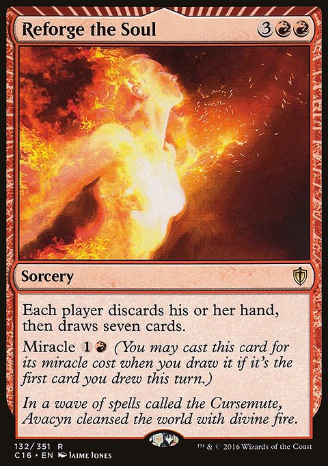 Reforge the Soul, Commander 2016 #132, Magic: The Gathering card