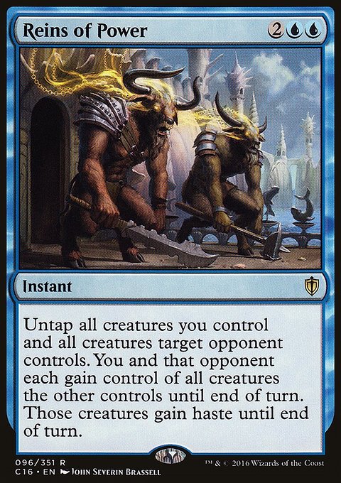 Reins of Power, Commander 2016 #96, Magic: The Gathering card