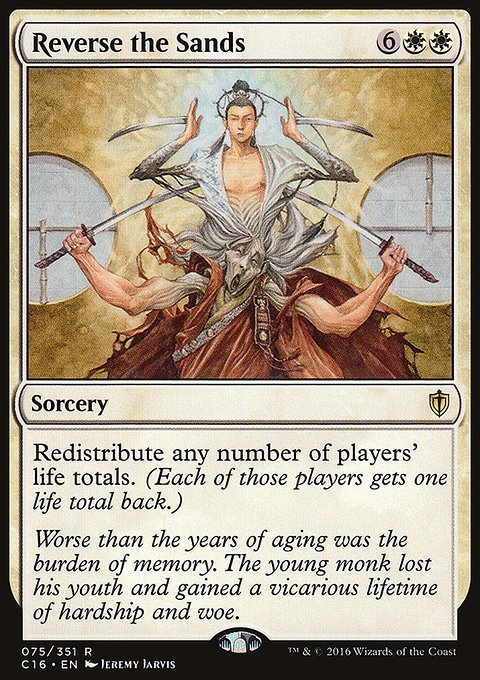 Reverse the Sands, Commander 2016 #75, Magic: The Gathering card