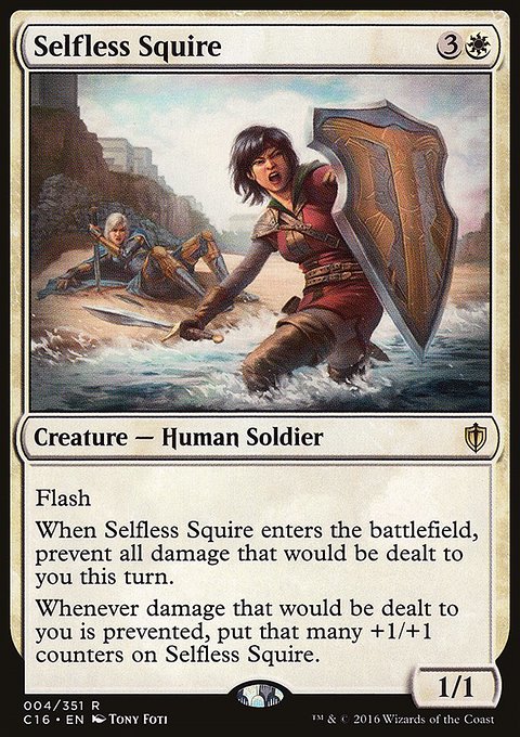 Selfless Squire, Commander 2016 #4, Magic: The Gathering card