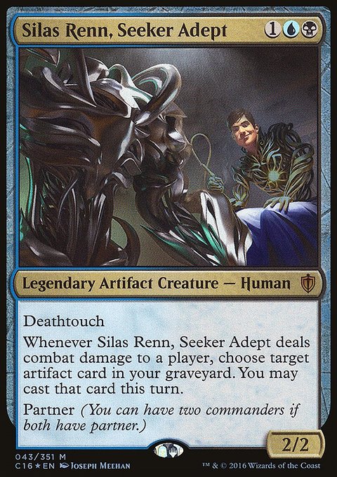Silas Renn, Seeker Adept, Commander 2016 #43, Magic: The Gathering card