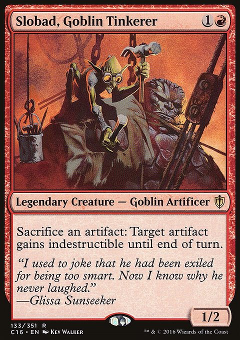 Slobad, Goblin Tinkerer, Commander 2016 #133, Magic: The Gathering card