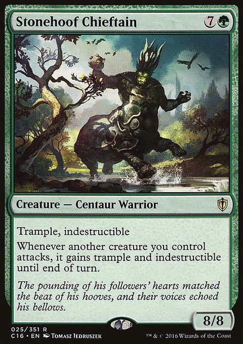 Stonehoof Chieftain, Commander 2016 #25, Magic: The Gathering card