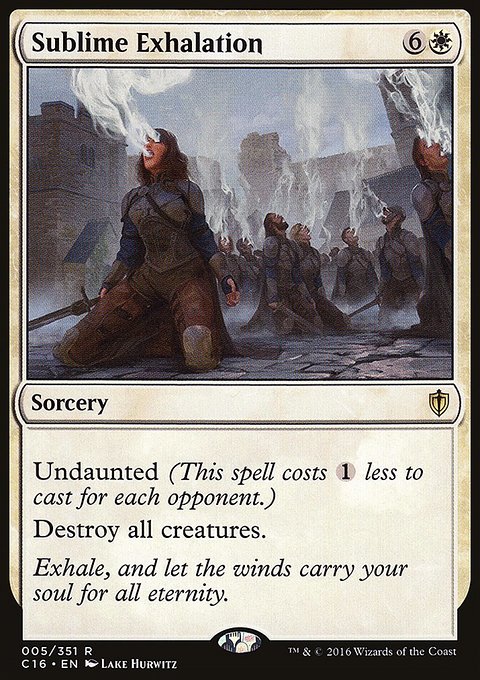 Sublime Exhalation, Commander 2016 #5, Magic: The Gathering card