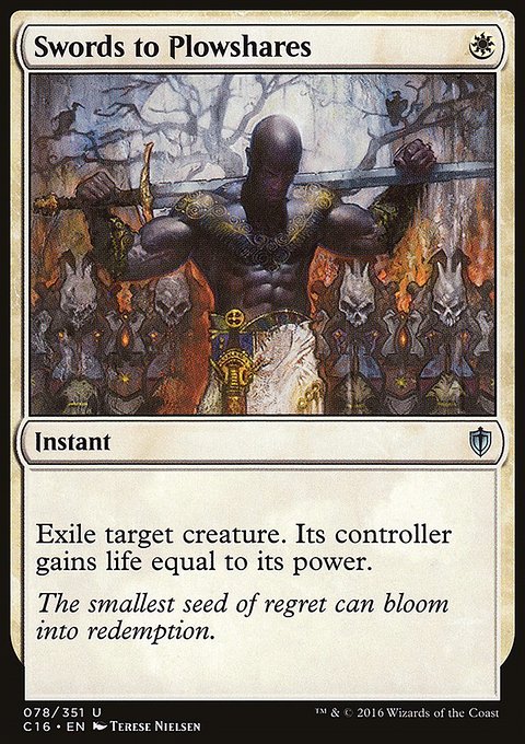 Swords to Plowshares, Commander 2016 #78, Magic: The Gathering card