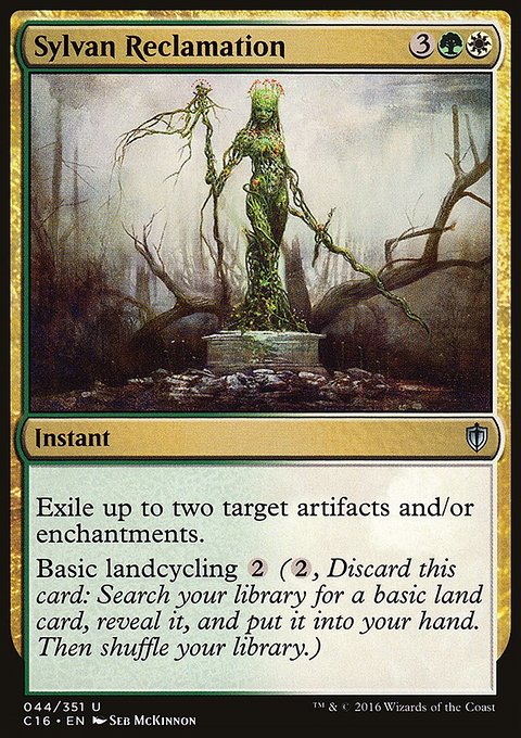 Sylvan Reclamation, Commander 2016 #44, Magic: The Gathering card