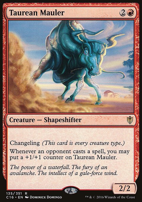 Taurean Mauler, Commander 2016 #135, Magic: The Gathering card