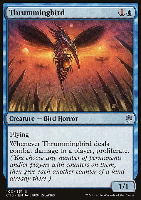 Thrummingbird, Commander 2016 #100, Magic: The Gathering card