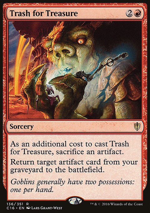 Trash for Treasure, Commander 2016 #136, Magic: The Gathering card