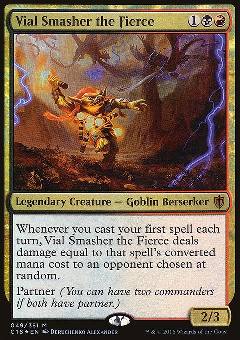 Vial Smasher the Fierce, Commander 2016 #49, Magic: The Gathering card