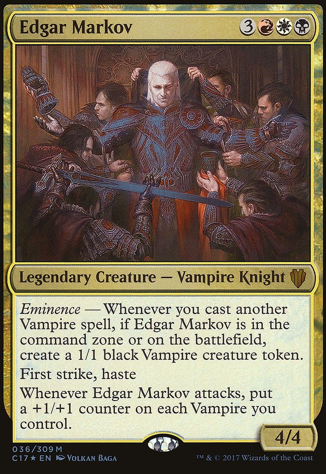 Edgar Markov, Commander 2017 Oversized #36, Magic: The Gathering card