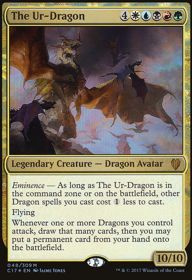The Ur-Dragon, Commander 2017 Oversized #48, Magic: The Gathering card