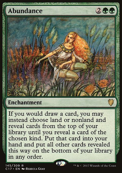 Abundance, Commander 2017 #145, Magic: The Gathering card