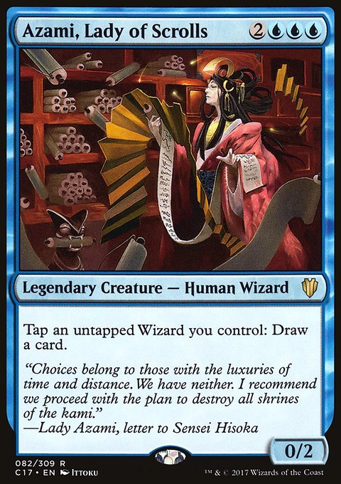Azami, Lady of Scrolls, Commander 2017 #82, Magic: The Gathering card