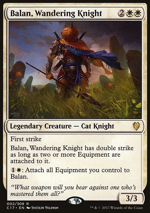 Balan, Wandering Knight, Commander 2017 #2, Magic: The Gathering card