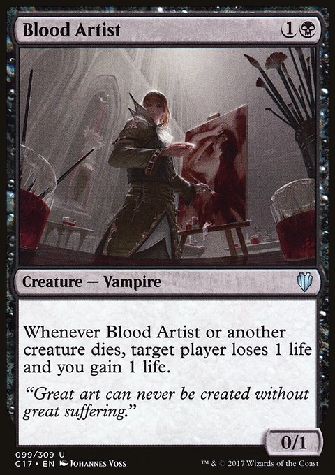 Blood Artist, Commander 2017 #99, Magic: The Gathering card