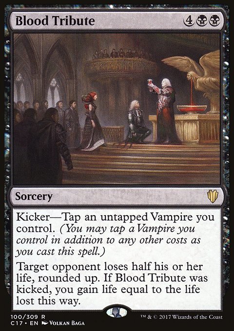 Blood Tribute, Commander 2017 #100, Magic: The Gathering card