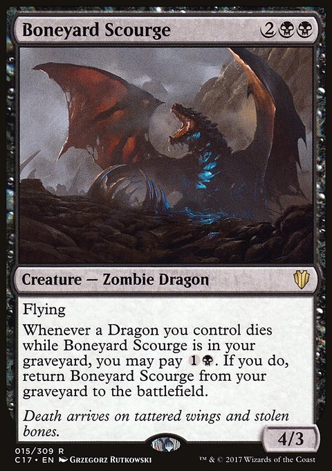 Boneyard Scourge, Commander 2017 #15, Magic: The Gathering card