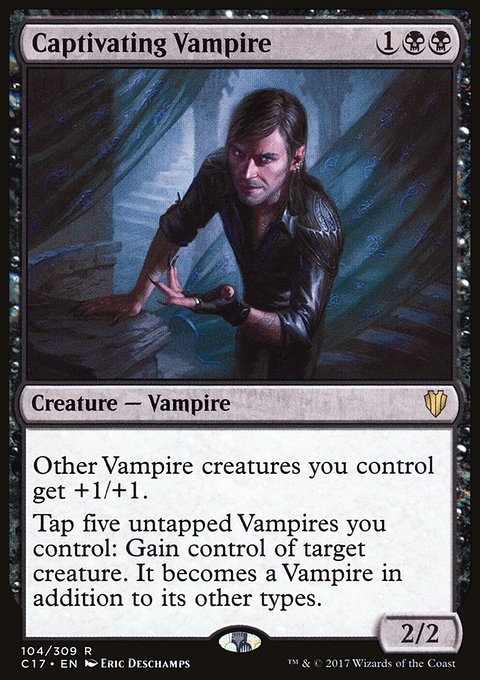 Captivating Vampire, Commander 2017 #104, Magic: The Gathering card