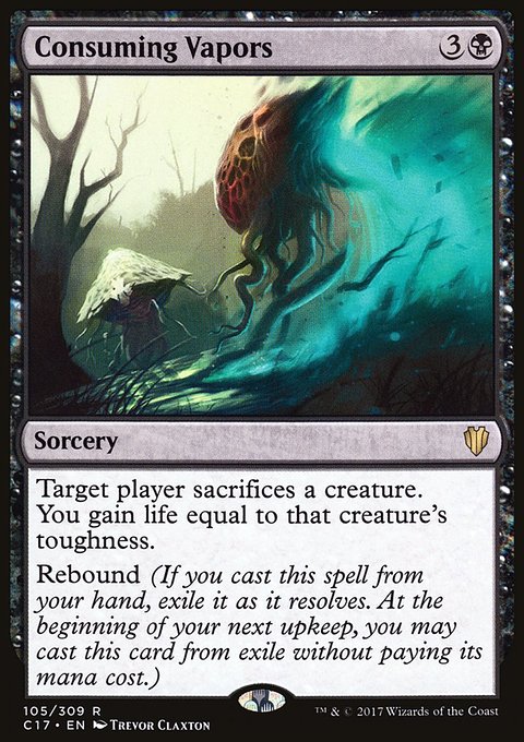 Consuming Vapors, Commander 2017 #105, Magic: The Gathering card