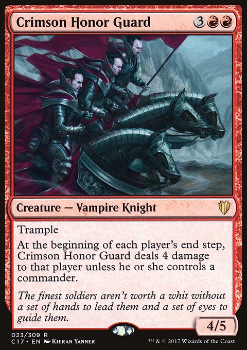 Crimson Honor Guard, Commander 2017 #23, Magic: The Gathering card