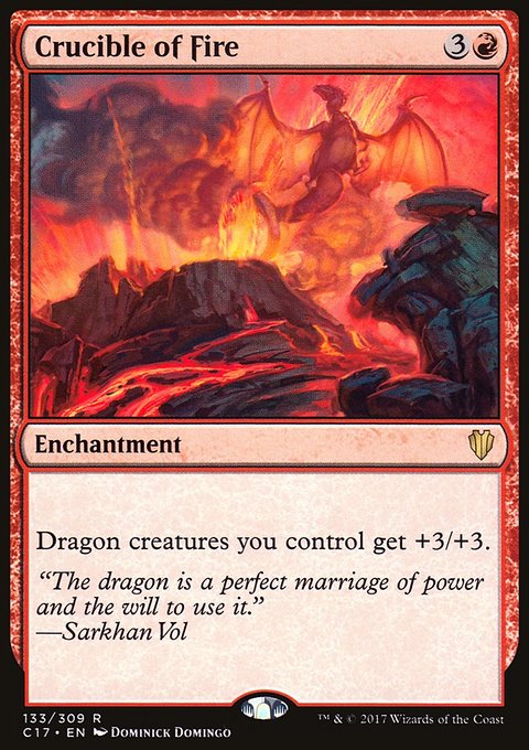 Crucible of Fire, Commander 2017 #133, Magic: The Gathering card