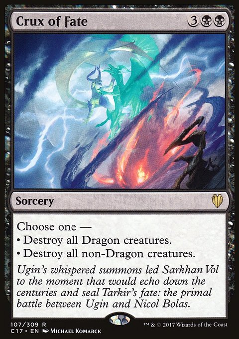 Crux of Fate, Commander 2017 #107, Magic: The Gathering card