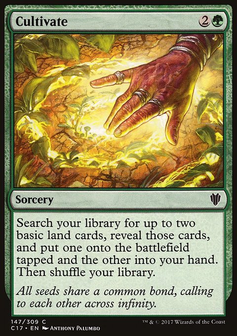 Cultivate, Commander 2017 #147, Magic: The Gathering card