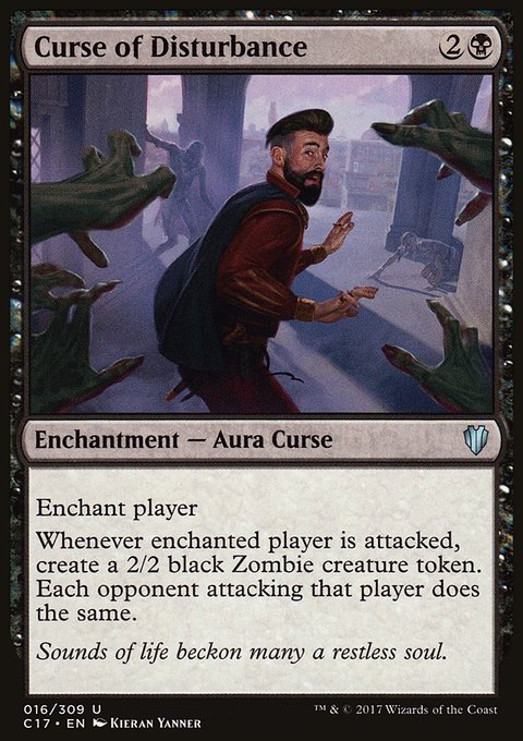 Curse of Disturbance, Commander 2017 #16, Magic: The Gathering card