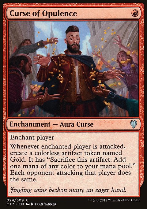 Curse of Opulence, Commander 2017 #24, Magic: The Gathering card